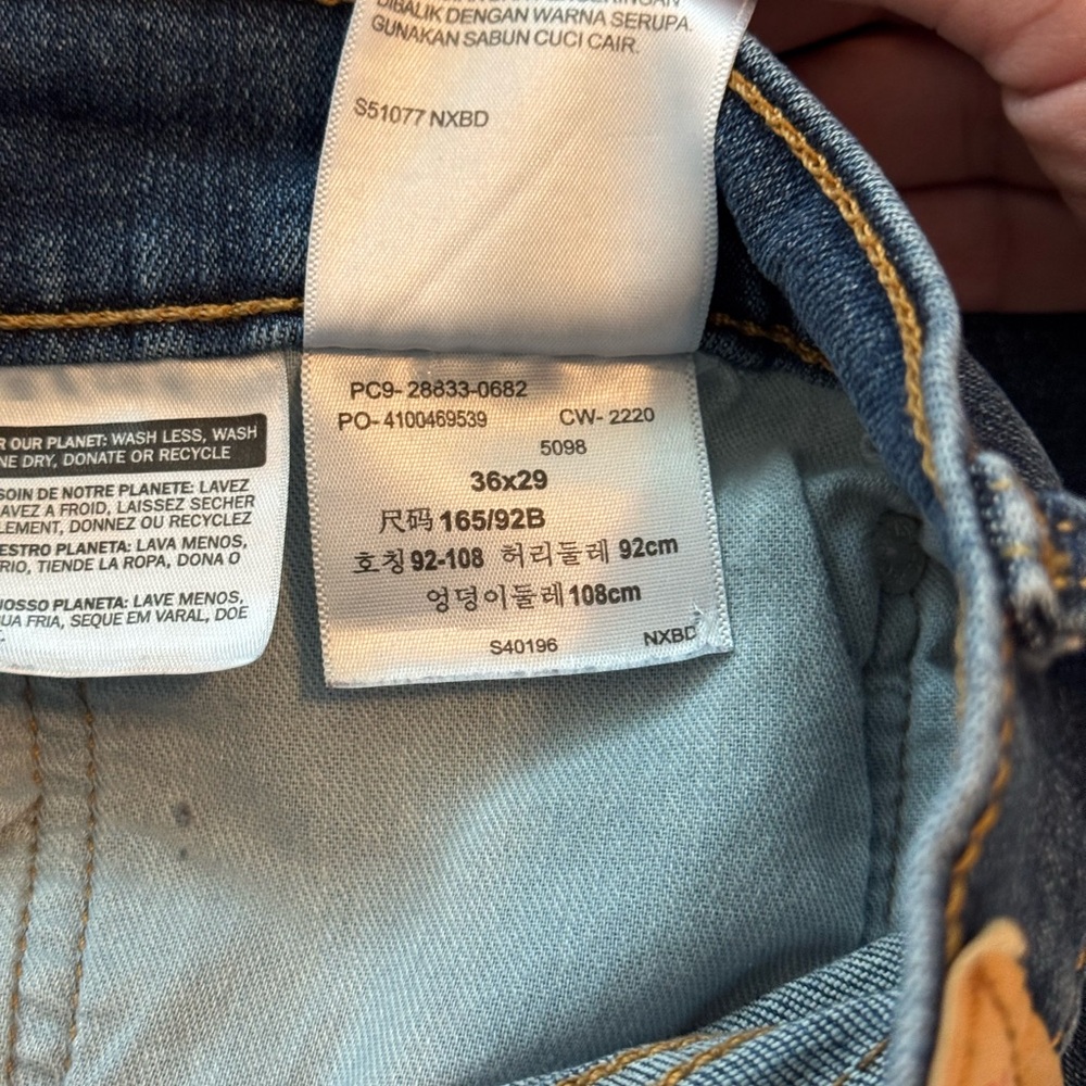 Levi's 512 Dark Blue Slim Fit Jeans - Picture 5 of 5
